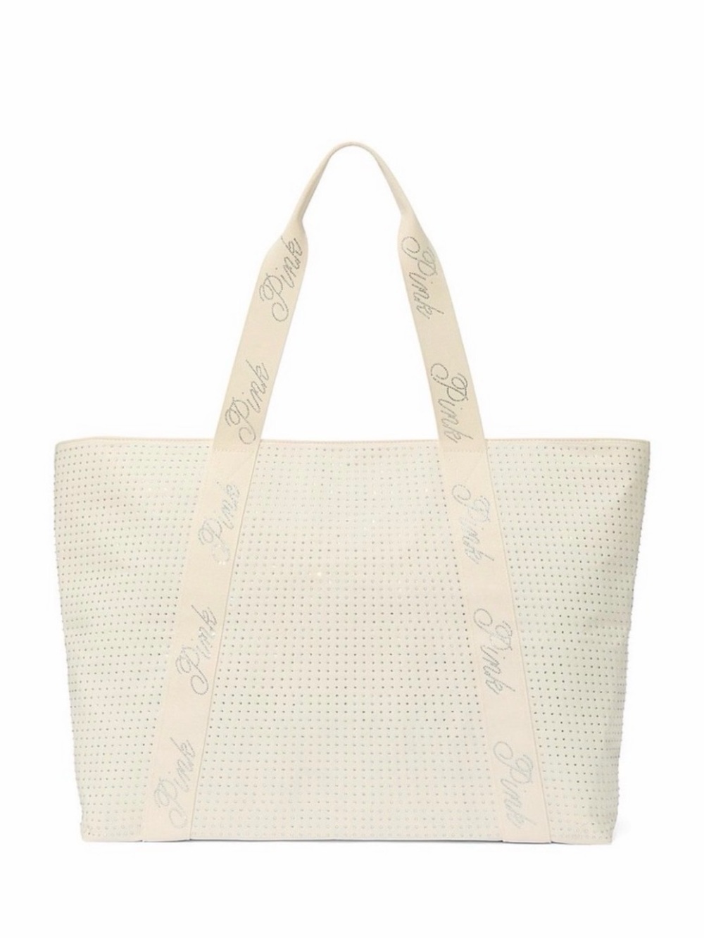 NWT Victoria Secret White Rhinestone tote
